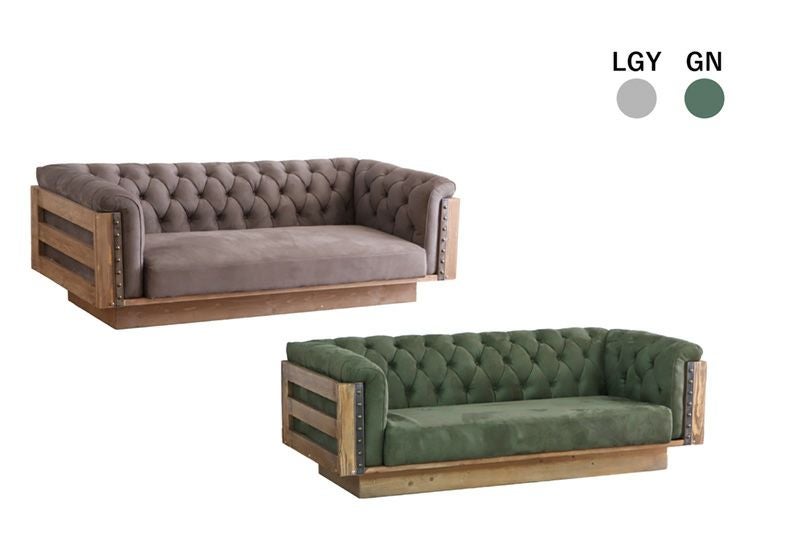 プーリー UP PULLEY chester 3P Sofa (LGY)(GR) | UP TOWN FURNITURE